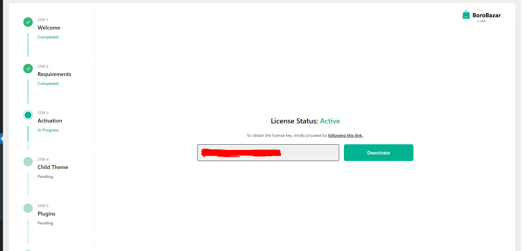 License Active