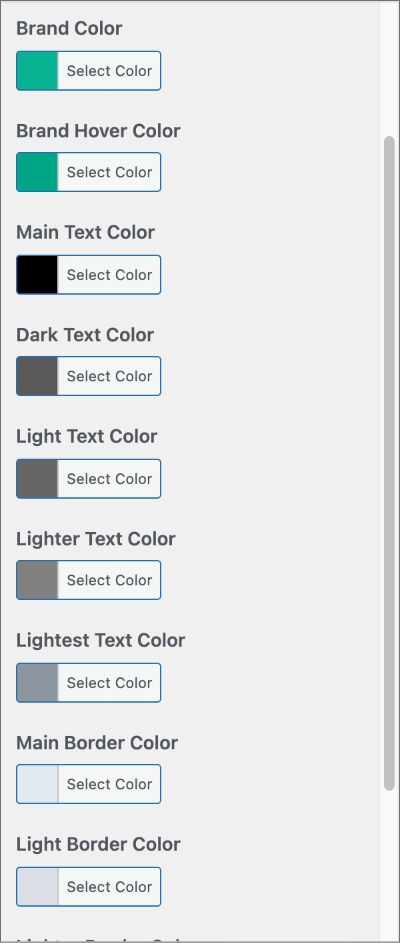 Color Settings